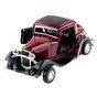 Resim Die Cast 1:32 Retro Hot Rod Çek Bırak Araba Bordo 