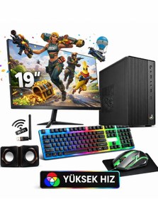 Resim jetucuzal InnoVare i5 3470 16GB RAM 256GB SSD 19 inç FHD Monitör Wi-Fi Masaüstü Bilgisayar 