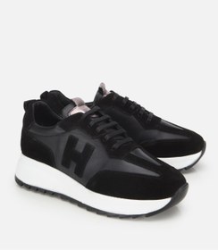 Resim Hotiç Kadın Süet Deri Siyah Comfort Spor Ayakkabı 