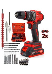 Resim Branzeg BRZR10 10 MM Kömürsüz Vidalama Matkap Kırmızı 