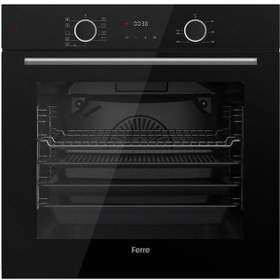 Resim Ferre XE63CS Fryart - MS261 Vitroseramik 2'li Siyah Cam Ankastre Set 