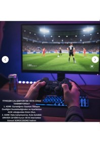 Resim Biraytech Trio Tr-900 Çift Titreşimli Double Vibration Usb Pc Gamepad Joystick 