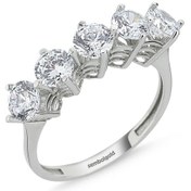 Resim 5 Taş Beyaz Altın Yüzük 285833573 