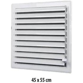 Resim Beyaz Plastik Menfez (Panjur) 45X55 