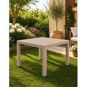 Resim Yonga concept 90X90 Plastik Masa, Bahçe Balkon ve Teras Masası Kare Dış Mekan Masası 