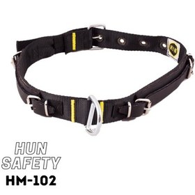 Resim Hunsafety Madenci Kemeri 45 Mm Polyester Kolon - Çelik D Halka 