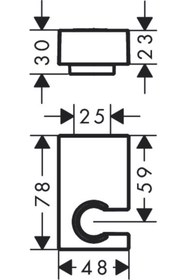 Resim Hansgrohe Unıversal Dus Askısı Porter E Mat Bronz 28387140 