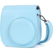 Resim Shun Fujifilm Instax Mini 11 Için Kamera Kılıfı Cep Omuz Askısı ile Pu Deri Çanta (Yurt Dışından) 