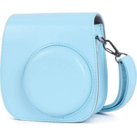 Resim Shun Fujifilm Instax Mini 11 Için Kamera Kılıfı Cep Omuz Askısı ile Pu Deri Çanta (Yurt Dışından) 