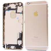 Resim Genos Apple Iphone 6s Plus Uyumlu Kasa Dolu Gold Altın 