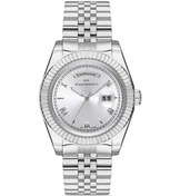 Resim Rms Zeitmeister Rms.1.ag1349.01 Kristal Camlı Çelik Kordon Çelik Kasa 5 Atm Suya Dayanıklı Metalik Renk Erkek Kol Saati Metalik 