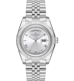 Resim Rms Zeitmeister Rms.1.ag1349.01 Kristal Camlı Çelik Kordon Çelik Kasa 5 Atm Suya Dayanıklı Metalik Renk Erkek Kol Saati Metalik 