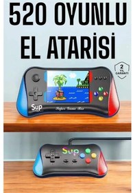 Resim Retro 500 Oyunlu Nostaljik Oyunlu El Atari Gamebox Oyun Konsolu Çift Destekli 