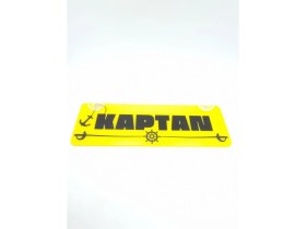 Resim Cybill Store Kaptan Yazılı Vantuzlu Dekor Pleksi Plaka 