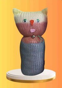 Resim Tıkırık Örgü Yastık Uyku Ve Oyun Arkadaşı Gümüş - 35 Cm Diğer 