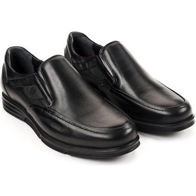 Resim Forelli 69017 Ortopedik Hafif Deri Erkek Ayakkabı Siyah 