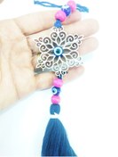 Resim cuaderno Nazar Boncuğu Ahşap Yıldız Çiçek Püsküllü Araba Dikiz Ayna Süsü Hediyelik Aksesuar 