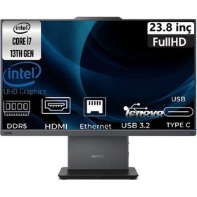 Resim Lenovo ThinkCentre Neo 50A 24 G5 12SC000KTR-38 i7-13620H 48 GB 1 TB SSD 23.8" W11P FHD AIO Masaüstü Bilgisayar 