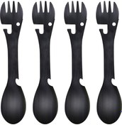 Resim Symbee Wıldaır Paslanmaz Çelik 4'lü Hediyelik Kutulu Çok Amaçlı Bıçak-çatal Kaşık Seti Siyah Siyah 
