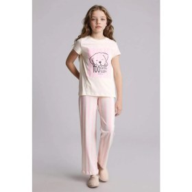Resim DeFacto Regular Fit 2'li Pijama Takımı Kız Çocuk H0153A826SP 