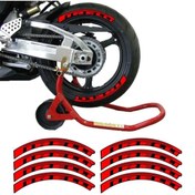 Resim Gogo Michelin 3d Lastik Yanak Yazısı Kırmızı 