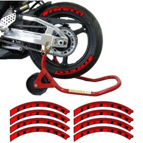 Resim Gogo Michelin 3d Lastik Yanak Yazısı Kırmızı 