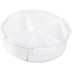 Resim Suntek Tatlılar Kurabiye Parti Fındık Yuvarlak 5 Bölmeli 