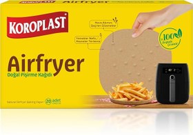 Resim Airfryer Pişirme Kağıdı Doğal 20li 