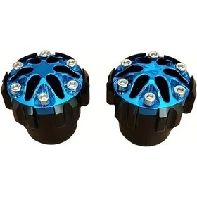 Resim Tongdashop Mor Honda İçin 2 Adet Mor Evrensel Motorculuk Anti-drop Blokları 