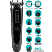Resim Goldmaster Boss Şarjlı Kablolu & Kablosuz Standlı Lithium Ion 10 In 1 Erkek Bakım Seti Boss GM-8192 