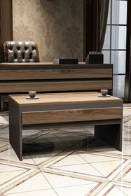 Resim Givayo Mobilya Swan Ofis Sehpası Çırağan Antrasit 