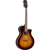 Resim Yamaha APX600FMTBS Elektro Akustik Gitar (Flame Maple Toneburst) 