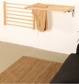 Resim Katlanabilir Ahşap Duvar Tipi Çamaşır Kurutmalık 