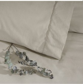 Resim Taç Ranforce Basic Queen Size Nevresim Takımı Vizon 000000001000049322 Vizon 