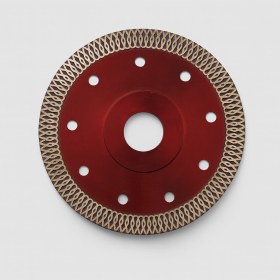 Resim 115X22.23 mm 4.5 Inç Turbo Kanallı Elmas Testere Kesim Kesici Çapaksız Seramik Mermer Granit Diski 