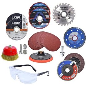 Resim Spiral Avuç Içi Taşlama Makinesi Matkap Seti 115 Mm (55 Parça) 