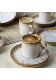 Resim Keramika Hydra Nordic Kahve Takımı 12 Parça 6 Kişilik 21287 