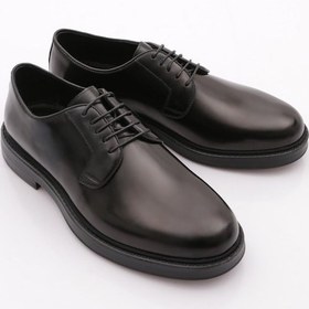 Resim Dgn 5ym4040 Erkek Deri Klasik Ayakkabı Siyah Açma 