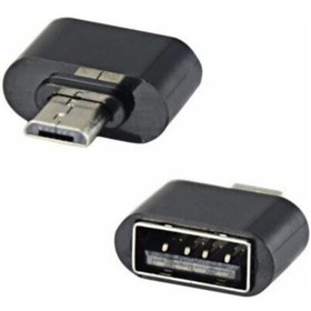 Resim Genel Markalar Micro Usb To Usb Android Otg Çevirici Dönüştürücü Adaptör Siyah 