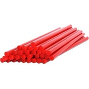 Resim Hayal Sepeti 7mm Ince Mum Sıcak Silikon Çubuk Ince Kırmızı - 15li Paket 