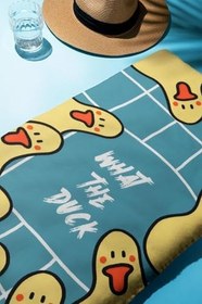 Resim Dijital Baskı Plaj Deniz Havlusu Ördek Desenli Peştamal HVL0022 