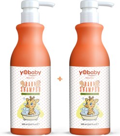 Resim yobaby Saç Ve Vücut Şampuanı| Hassas Bebek Cildi, Bebek Çocuk Şampuanı|2'li Paket 