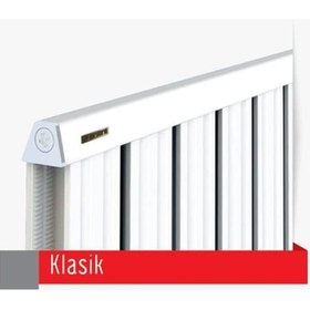 Resim Alüminyum Panel Radyatör Klasik 2000x7 Ral 9010 Kırık Beyaz 