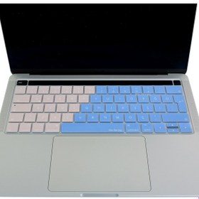 Resim Macbook Pro Klavye Koruyucu Türkçe Q Touchbarlı A1706 A1989 A2159 A1707 A1990 İle Uyumlu R.powder Mavi Pembe 