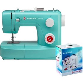 Resim Singer Simple 3223g Dikiş Makinesi + Hc-22 Dikişe Başlangıç Paketi Mavi 