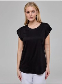 Resim Siyah, Büyük Beden, Uzun Bluz-tişö 388152583 Siyah 