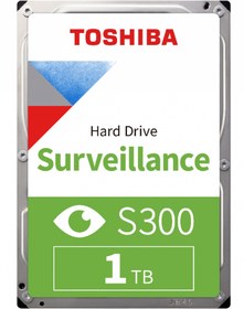 Resim 1TB TOSHIBA 5400Rpm S300 SATA 128MB 7/24 HDWV110UZSVA DİSTRİBİTÖR GARANTİLİ