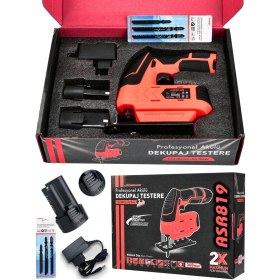 Resim Assur Profesyonel 12 V Çift Akülü Şarjlı Dekupaj Testere Makinesi 