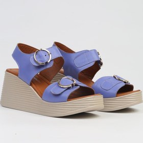 Resim Pierre Cardin ® | PC-7213- Mor-Kadın Dolgu Topuk Ayakkabı 