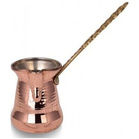 Resim Turna Bakır Sultan Cezve 3 No Kalın Pirinç Kulp 4 Fincan Makine 